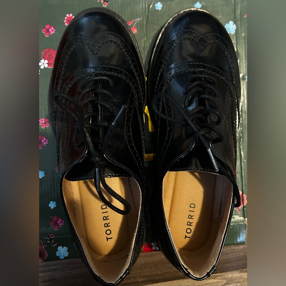 Torrid Black Patent Leather Loafers